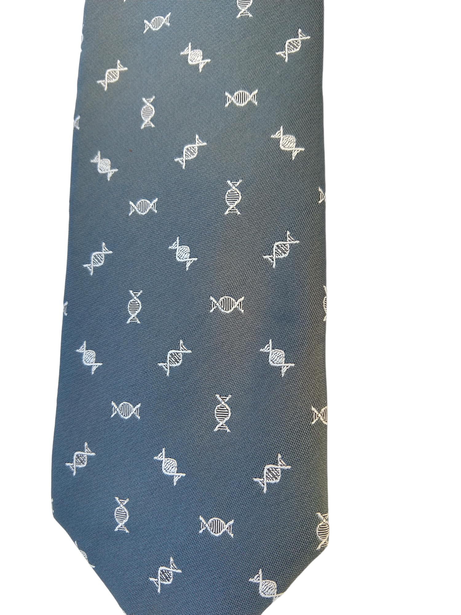 DNA Tie - Corbata de biología para hombre, regalo para científicos y biólogos, ADN Gris 6