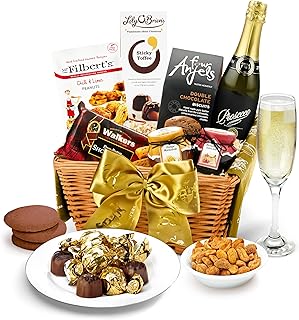 Windermere Prosecco Hamper - Premium Sparkling Wine Gift Set with Artisan Chocolates, Shortbread, Jam - Luxury Prosecco Gift Basket for Her, from Regency Hampers