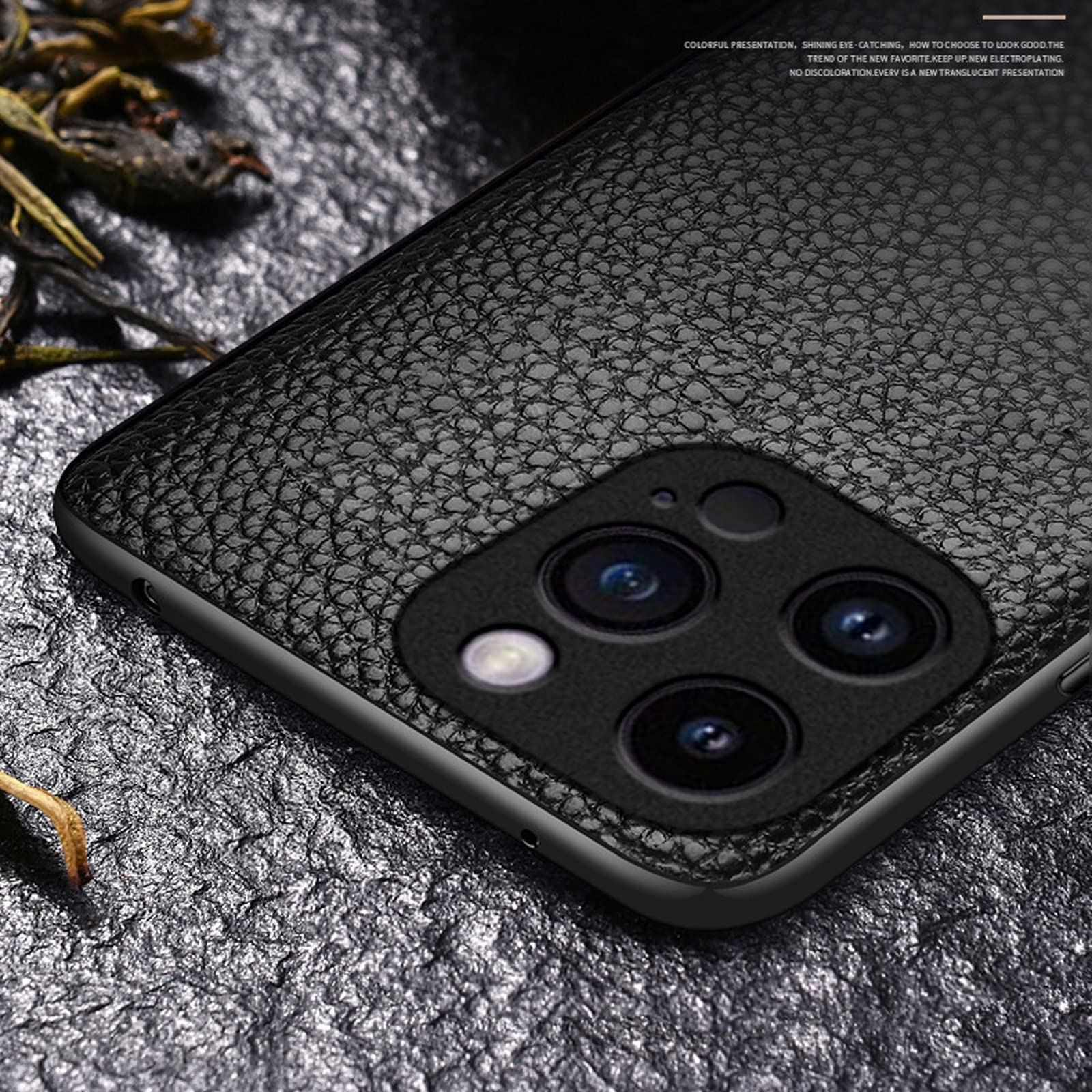 Custodia in Vera Pelle Qualità Premium per iPhone 14 Plus, con Scomparti e Linguetta Magnetica - marrone - Italiano