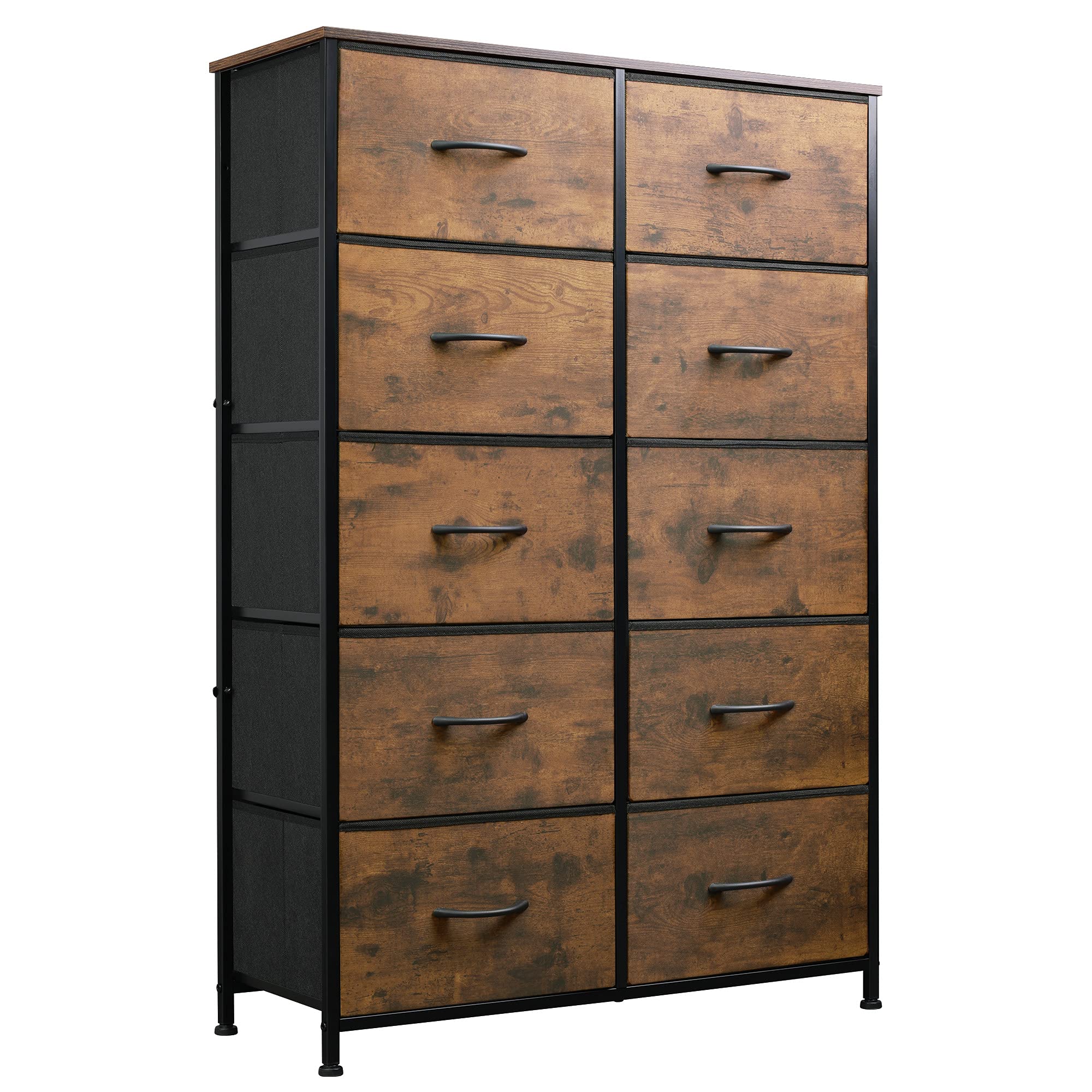 WLIVE 10Drawer Dresser, Fabric Storage Tower for Bedroom, Nursery