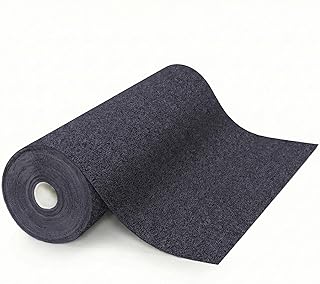 Floordirekt Nadelvlies Teppichboden 200x50 cm – Strapazierfähiger Teppich mit Schaumrücken, trittschalldämmend & kälteisolierend, individuell zuschneidbar für Wohnraum & Büro Anthrazit