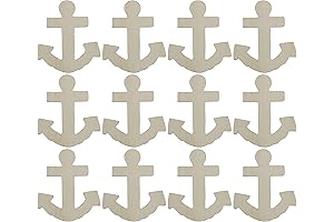 Creative Hobbies® Wooden Anchor Shape cutouts
