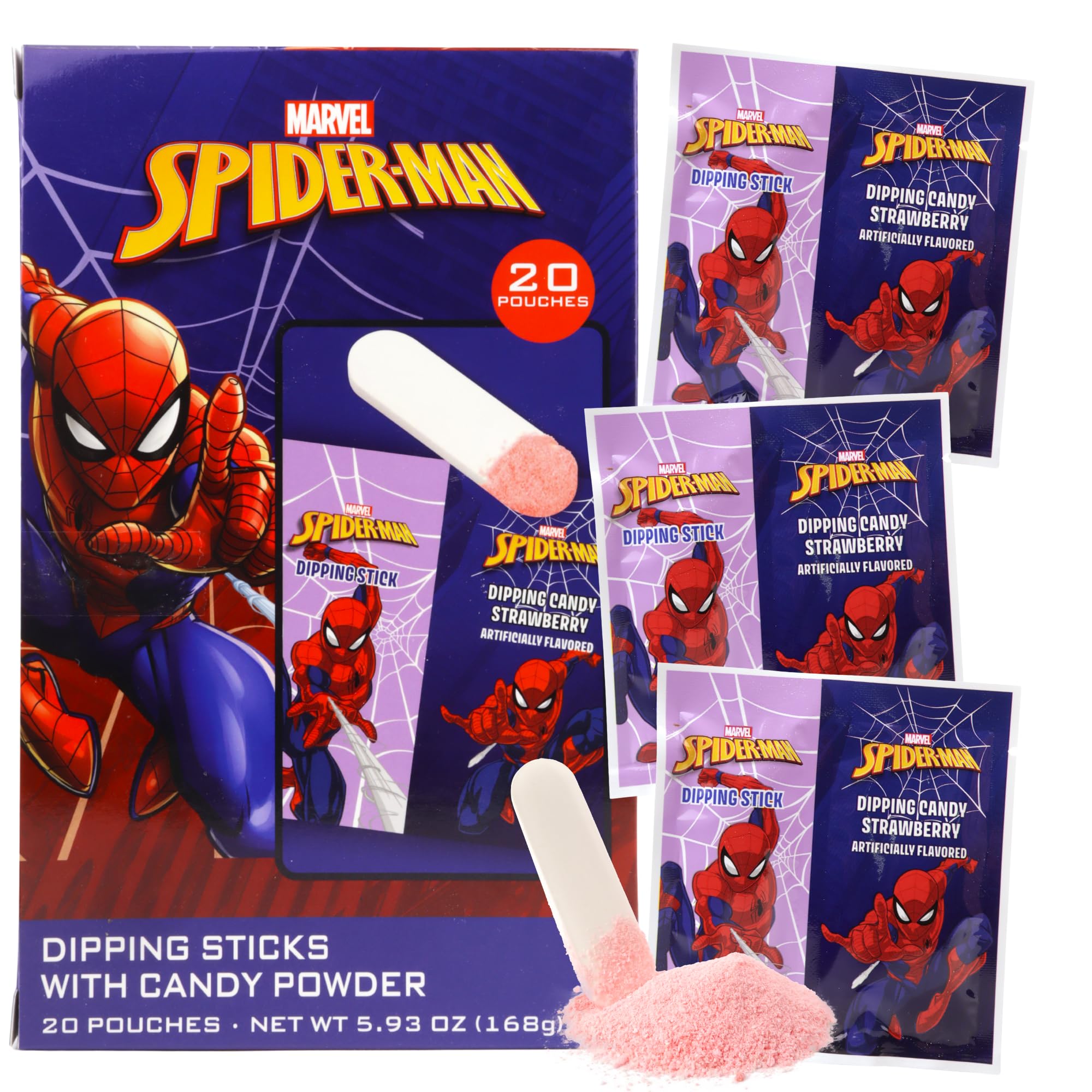 spider man candy cigarettes Amazon.com : Spiderman Candy Dipping Sticks Strawberry Flavored Powder,  Birthday Party Treats, 20 Pouches : Grocery & Gourmet Food