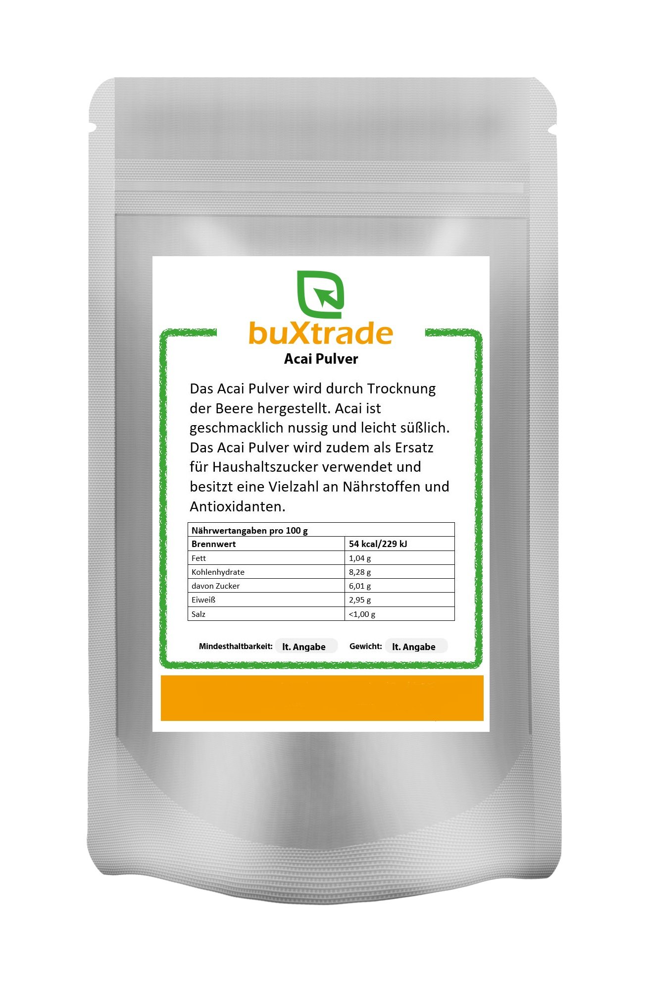 1 kg Acai Pulver - Beere Acaipulver Superfood Acai-Beere Superfoods