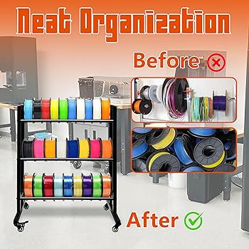 Amazon.co.jp: 3Dプリンターフィラメント収納ラック 3段