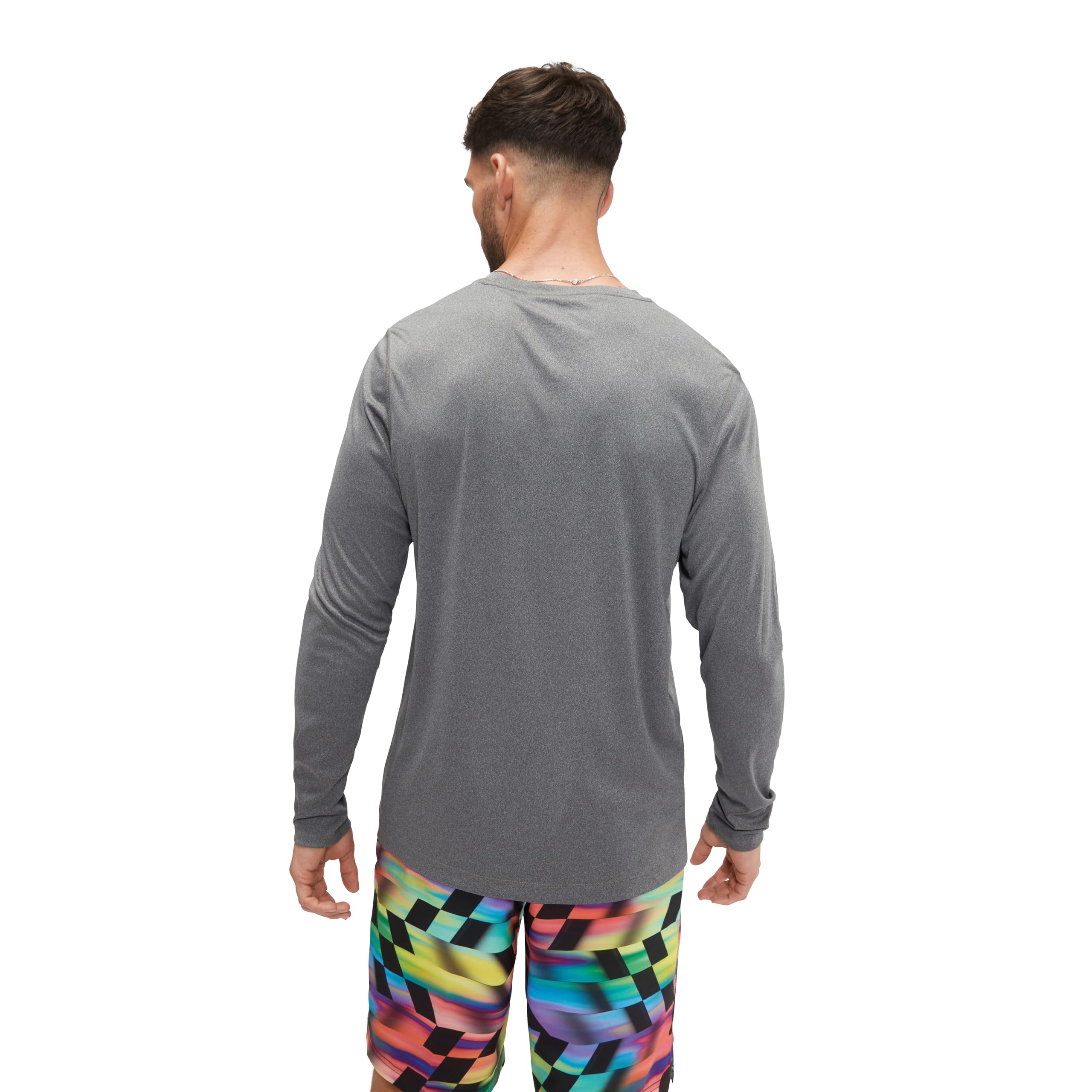 Speedo Maglietta da Nuoto UV A Maniche Lunghe con Grafica Maglietta Rash Guard Uomo (Pacco da 1)