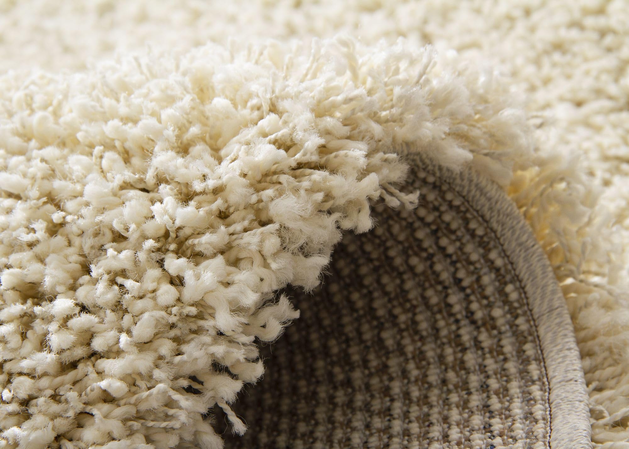 Steffensmeier Ragolle Twilight Hochflor Teppich Shaggy, weich & elastisch, moderner Wohnzimmer Teppich, Creme 6926, 80x150 cm