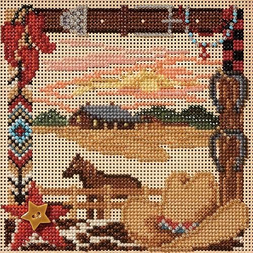 On The Range - Kit de punto de cruz con cuentas Mill Hill Buttons & Beads 2007 Spring MH147106