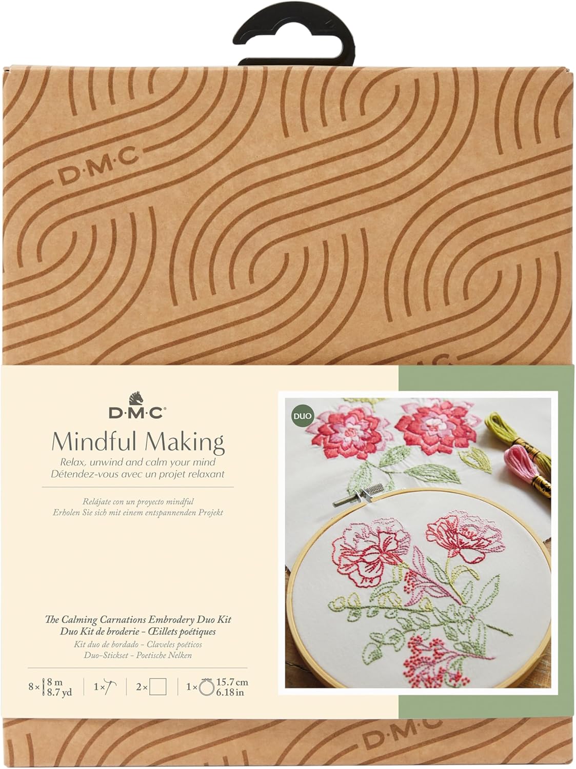 DMC Mindful Making Restful Poppies Embroidery Kit