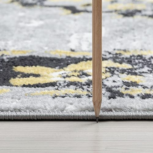 Miniatura 4 de Tayse Viviana - Alfombra de área amarilla de 5 x 7, 5 x 7, alfombras de interior para sala de estar, comedor, alfombra de dormitorio, alfombra de