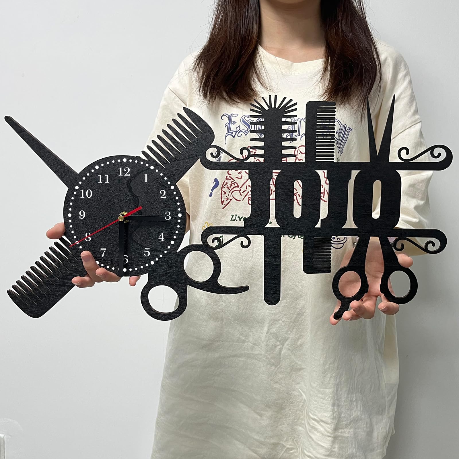 Reloj de Pared Personalizado con Forma de Corazón de Acrílico - Reloj de Pared con Nombre para Decoración Dulce de Dormitorio - Regalos de San Valentín para Amante, Novia, Novio, Esposa, Esposo