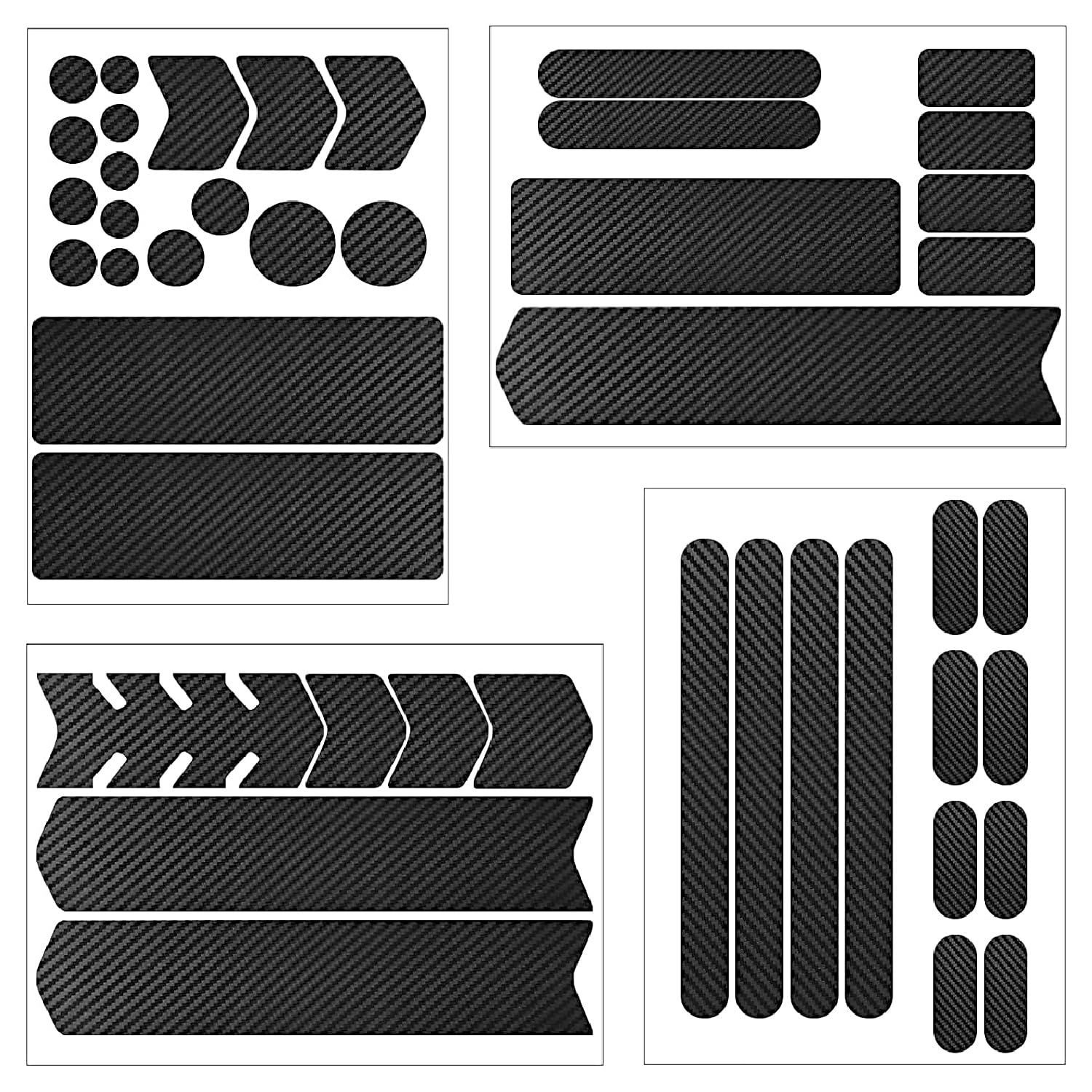 CORTHULin Bike Frame Protection Stickers, Chainstay Protector Tape, 44 Pcs