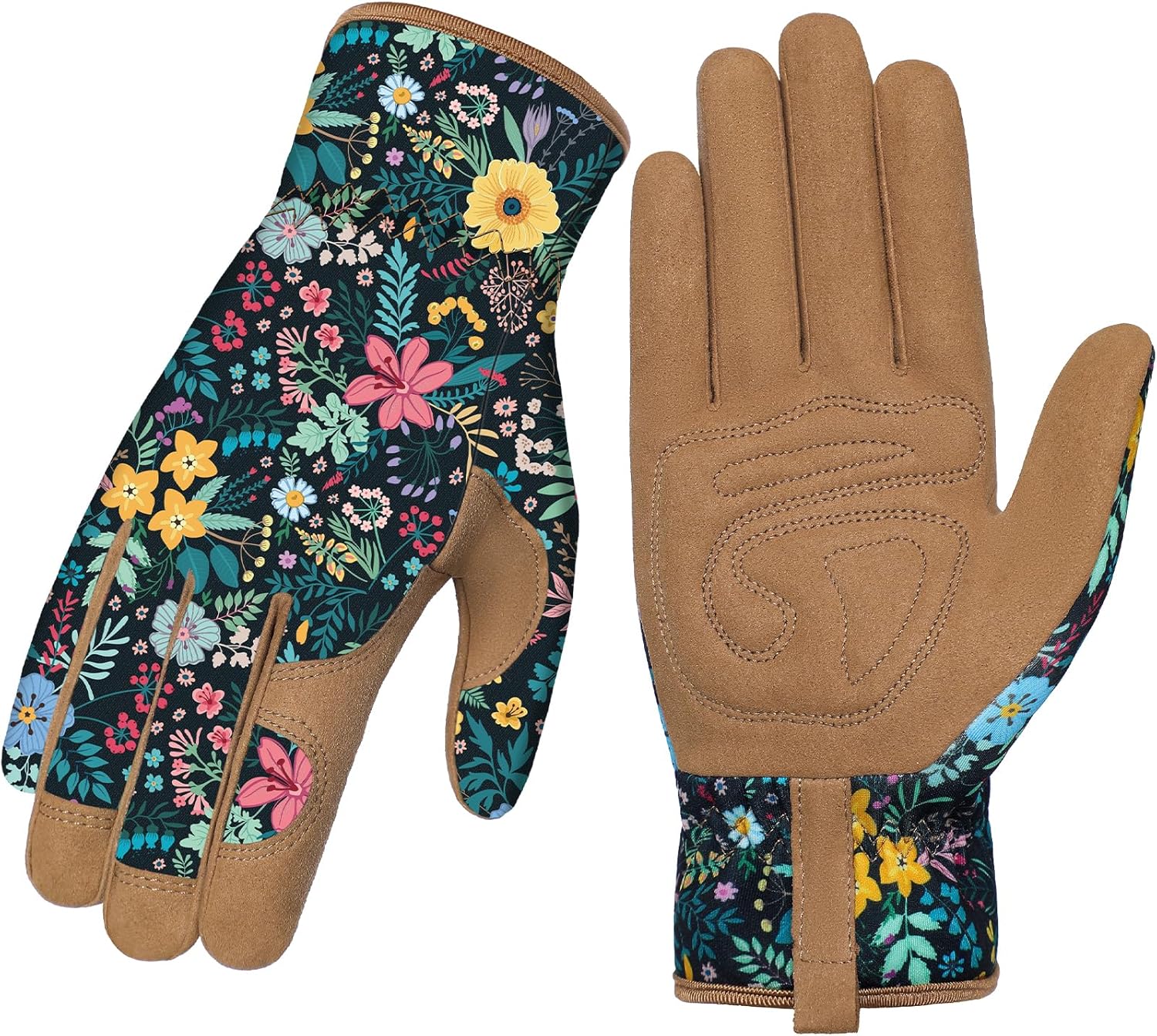 Tavaleu Gardening Gloves for Women, Thorn Proof Puncture Resistant Leather Garden Gloves, Breathable Working Gloves