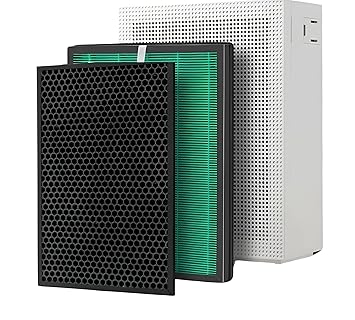 Finehepa Filter compatible with coway air purifier 150 (HEPA + CARBON SET) green - image, photos