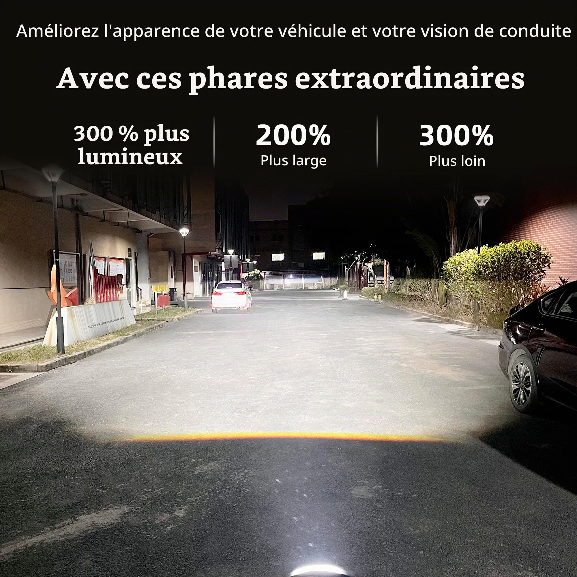 Phare Rond de Travail LED 3,5 Pouces,Spot 4x4,antibrouillard Anti-éblouissement pour Tout-Terrain 12V 24V,Feux de Pare-Chocs adaptés aux camions,Bateaux,Golf carts,ATV,UTV,Pickups,SUV remorques