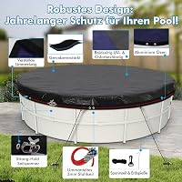 HAUSPROFI Kerek Medence Takaró 560 cm, UV-Álló Vízálló Ponyva 200g/m² 6