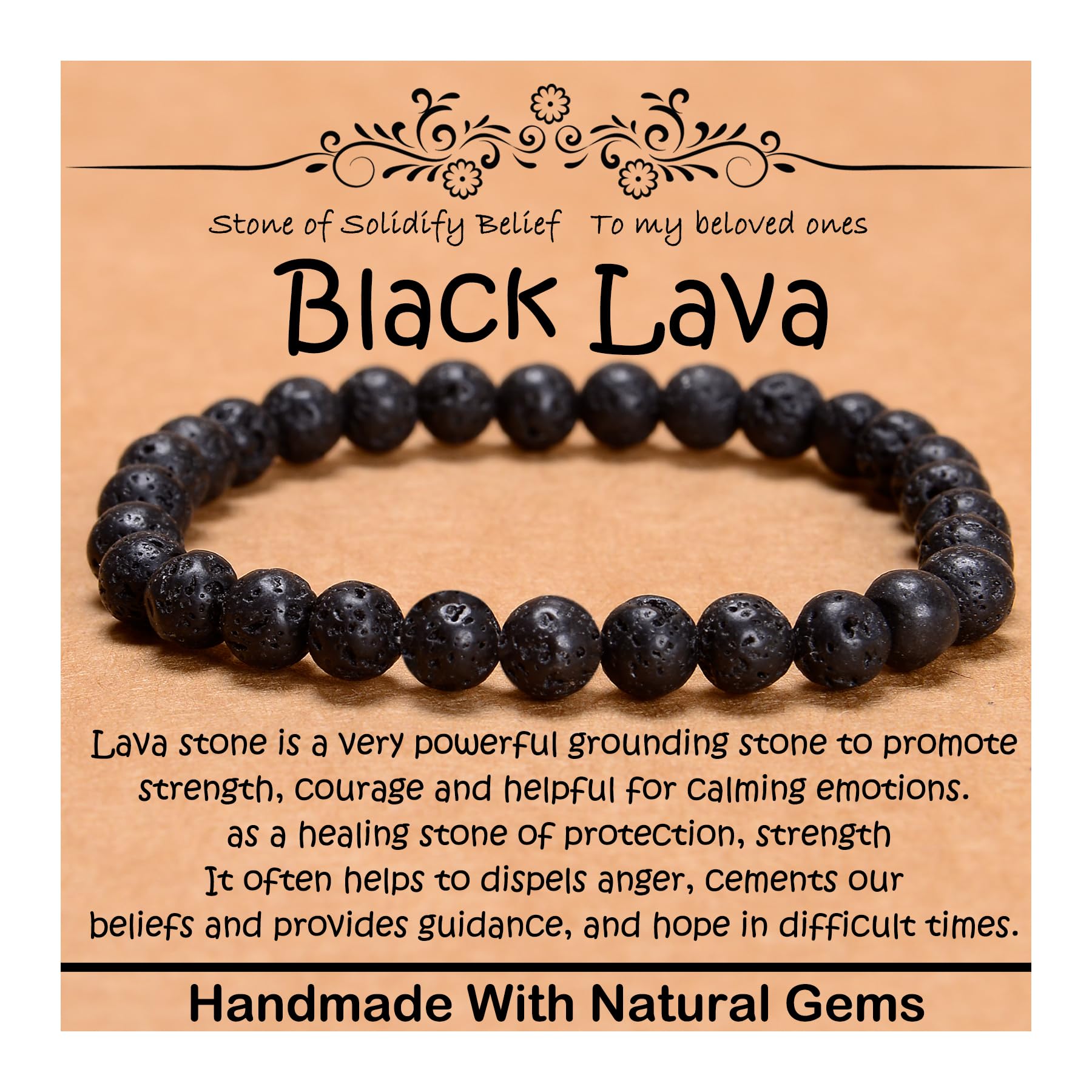 Natural Healing Gemstone Bracelet Handmade Yoga Stretch Elastic Bracelet Stress Relief Crystal Jewelry for Men and Women