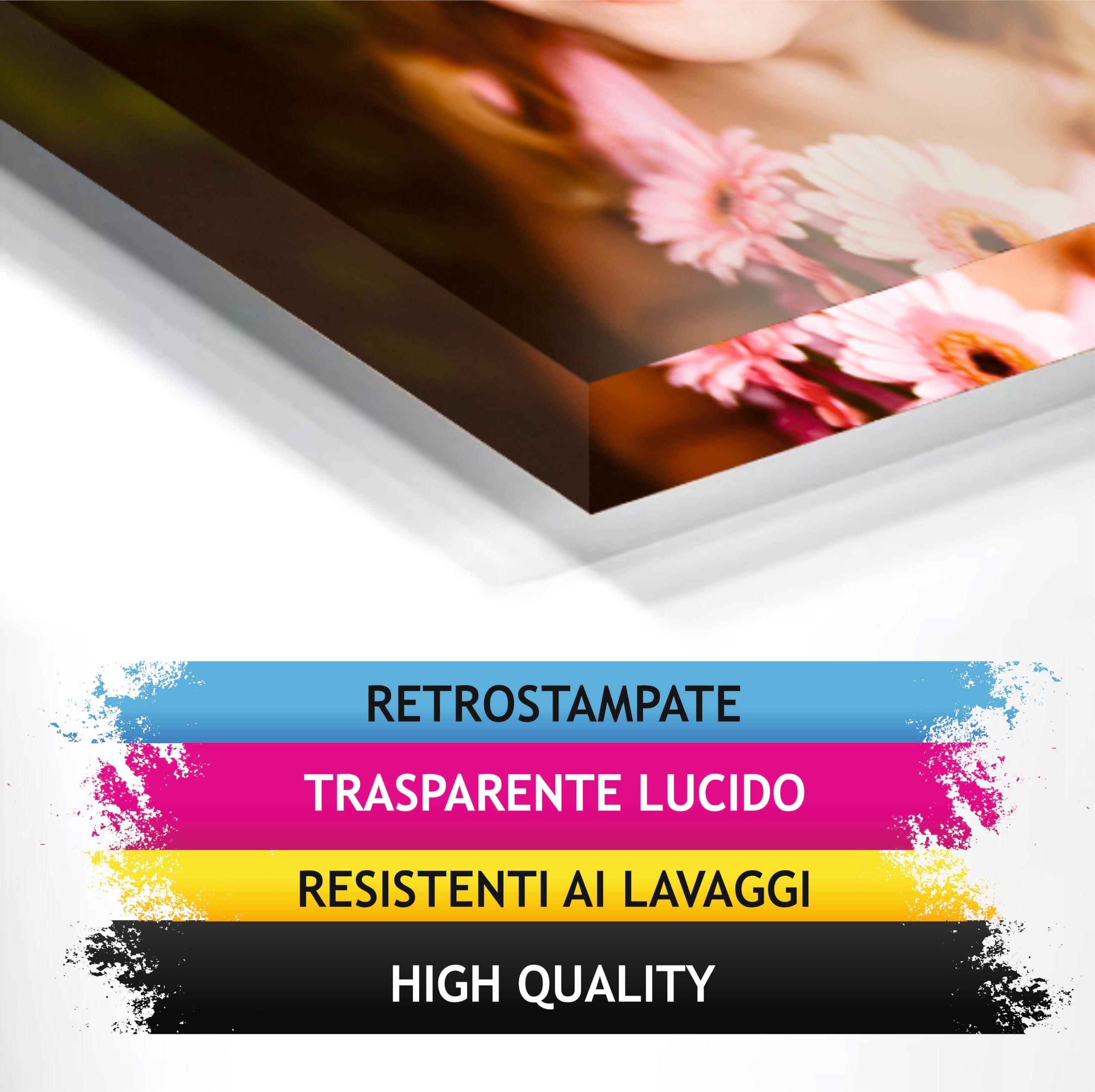 Mr Pubblicità - Targa Personalizzata Plexiglass Personalizzata, Stampata con Logo Testo o Immagine, Insegna, Cartello, Targhetta (30x20 cm)