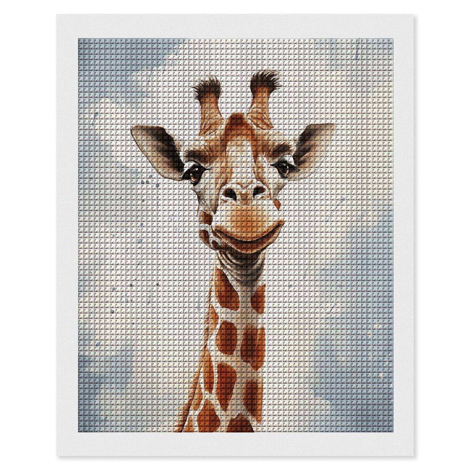 Clever Giraffe Diamond Art Kits for Adults, DIY 5D Diamonds Painting Kits for Beginner, Round Full Drill Diamond Dots Painting, 16"x20" Diamonds Pictures Gem Art and Crafts Wall Decor