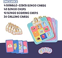 Vista 3 de Bluey - Juego de cartas de bingo de Bingo - Divertido juego de memoria donde hacer coincidir imágenes (13034)