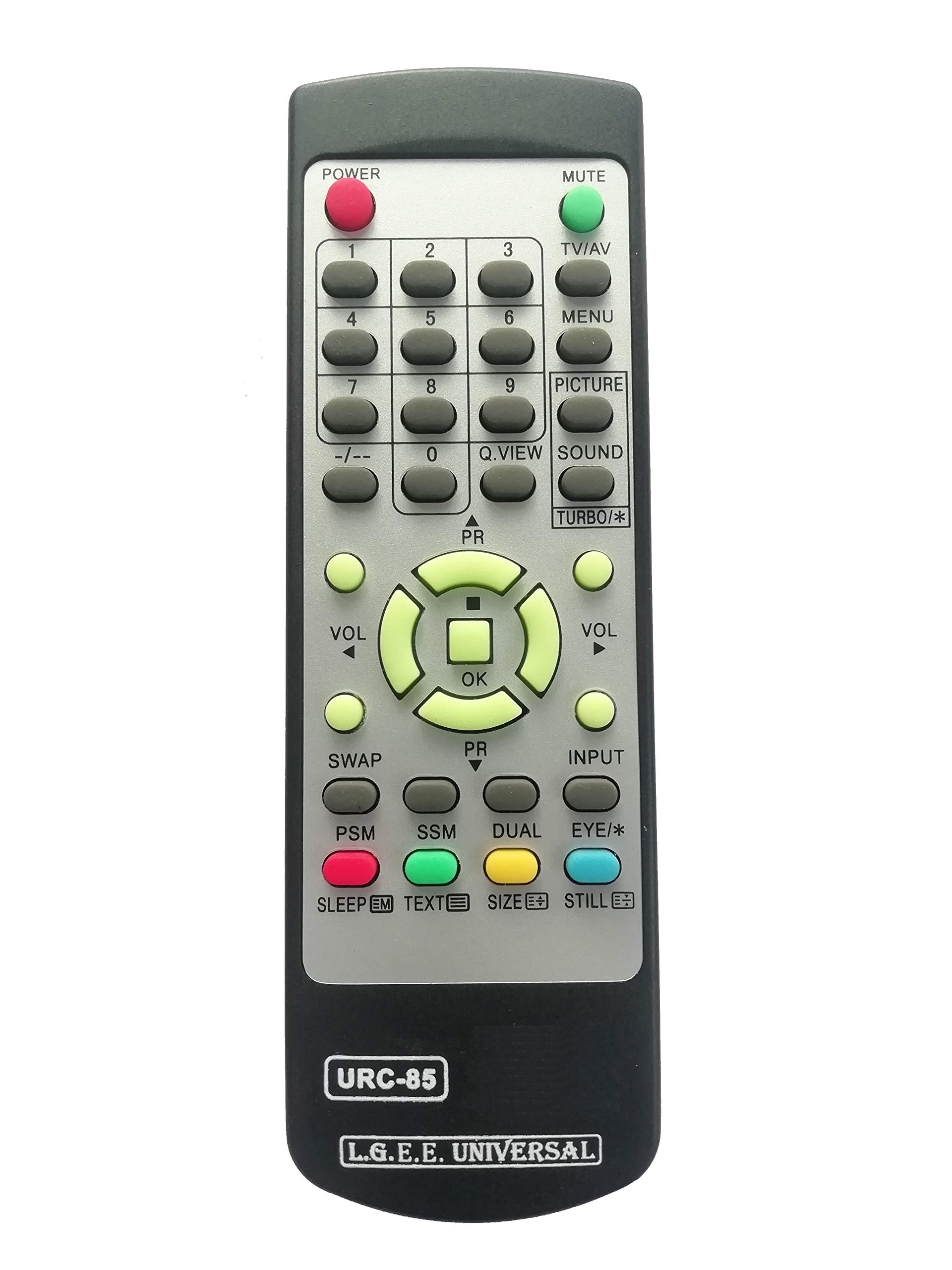 LipiWorld® URC-85 CRT TV Universal Remote Control Work with Almost Compatible for LG