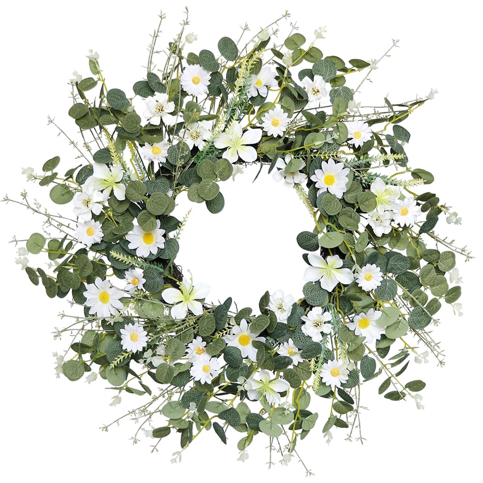 Daisies Garland Wreath Practical and Fade Resistant Perfect for Seasonal Home or Shop Decoration Artificial Gerbera Wreath