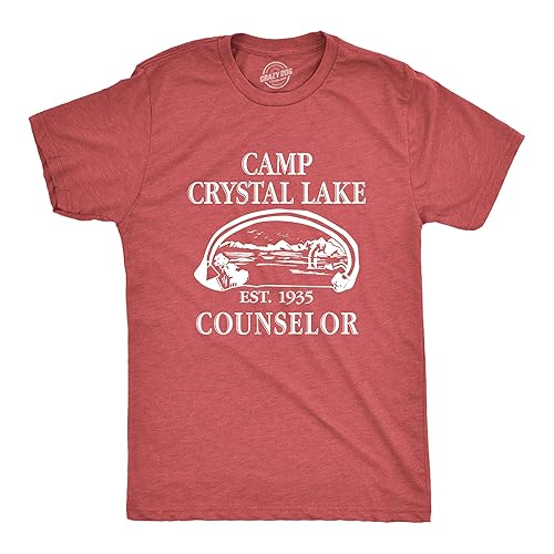 Crazy Dog Mens T Shirt Camp Crystal Lake 1980 Vintage