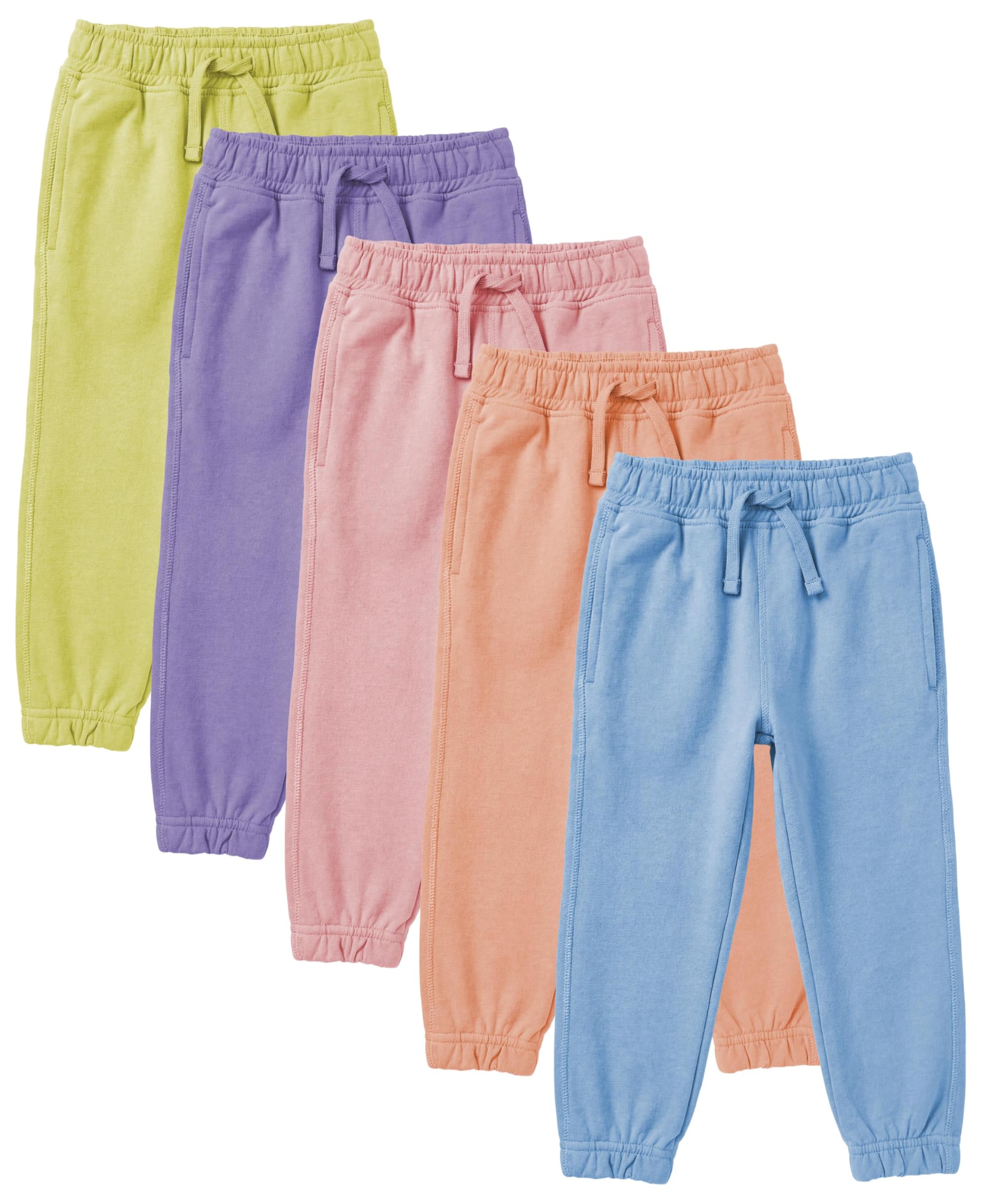 Andrew Scott Pantalones deportivos de algodón para niños y niñas, varios paquetes y colores