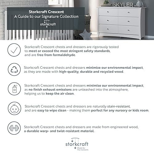 Miniatura 8 de Cajón de vestidor Stork Craft Crescent 6, Espresso