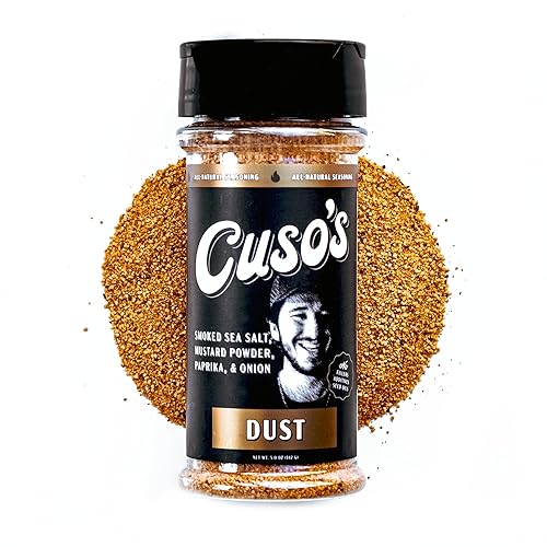 Cuso Cuts Dust BBQ Seasoning Rub - Condimento para barbacoa en polvo para carne de res, para ahumar, parrilla y marinada - Especias para filetes,
