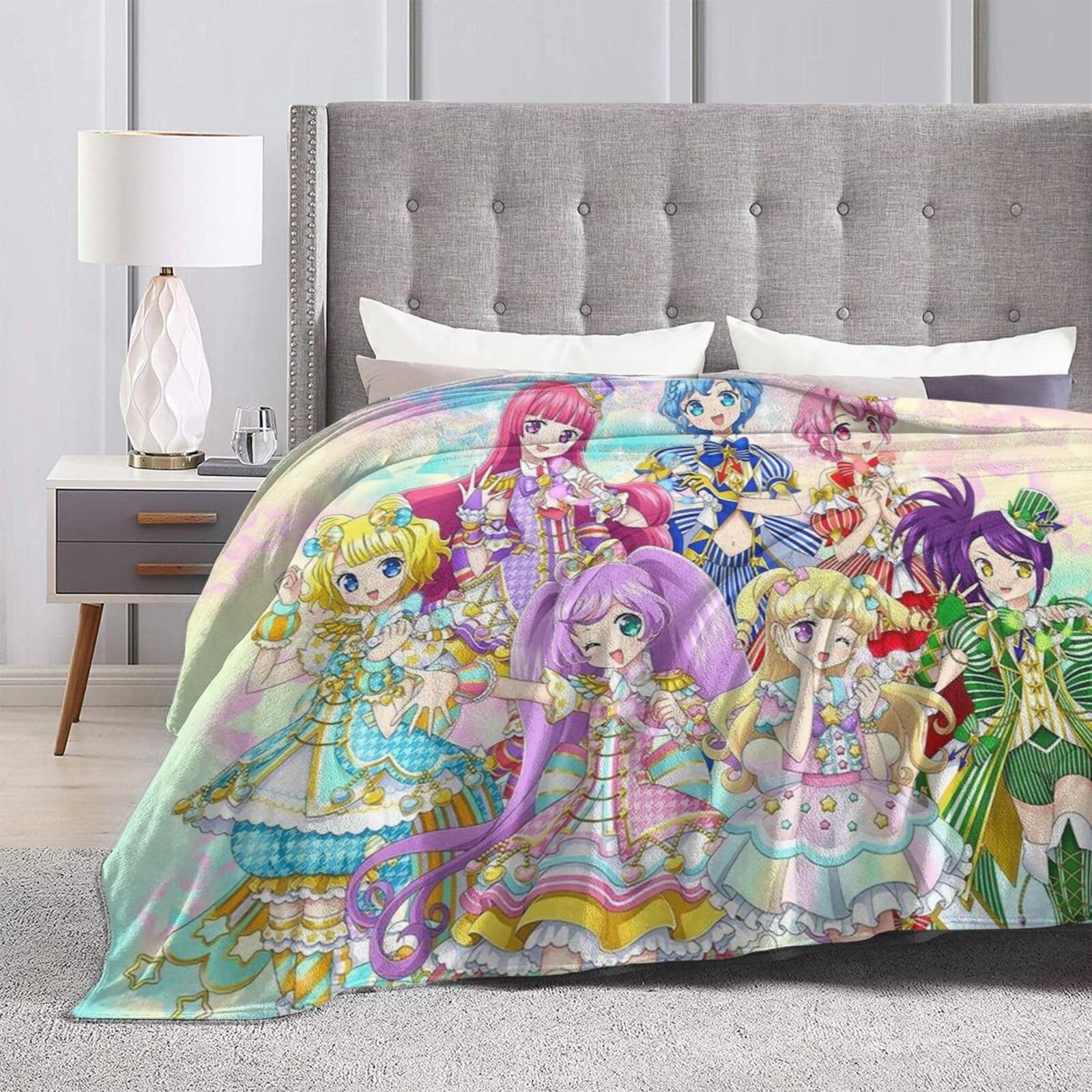 Amazon｜アイドルタイムプリパラ ブランケット 毛布 掛け毛布 ひざ掛け 