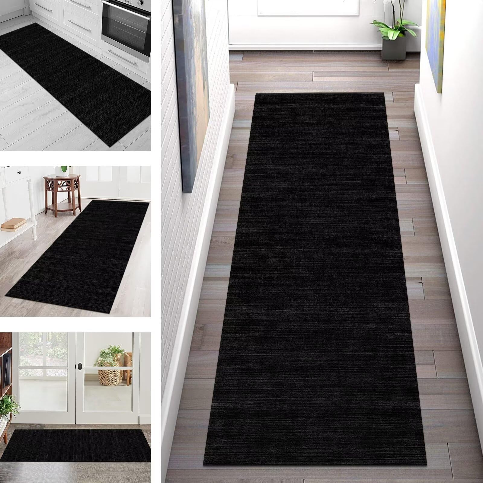 Alfombra larga para entrada y pasillos modernos, diseño funcional de 40x250 cm