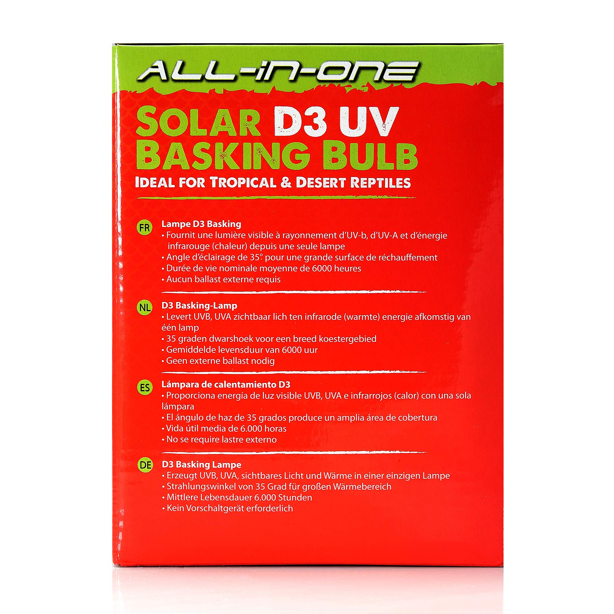 Komodo solar d3 uv basking lamp 125 WATT