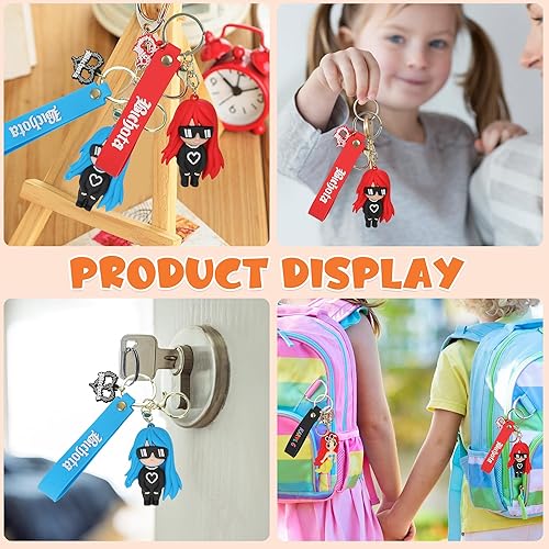 Miniatura 2 de 3 llaveros Karol Llaveros cantantes Llavero de sirena Llaveros para coche Lindo llavero de música Karol Accesorios de bolsa para niños, regalo