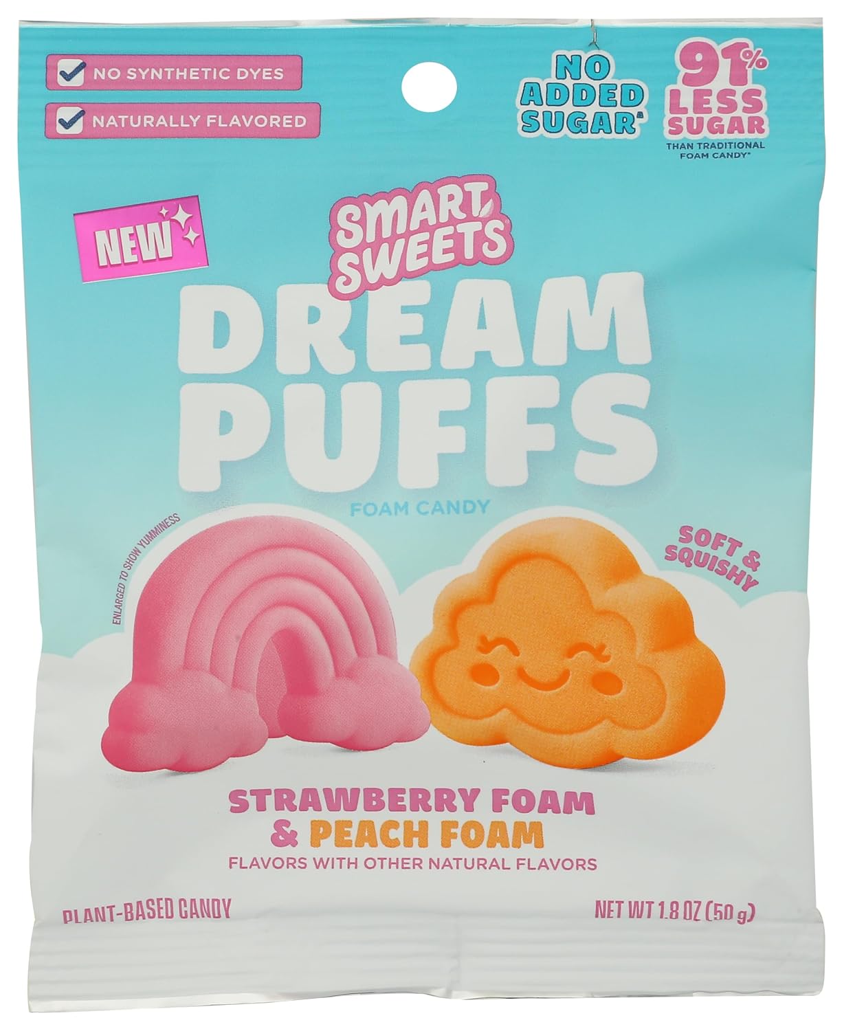 Smart Sweets Soft Cloud Puffs Gummies, 1.8 OZ