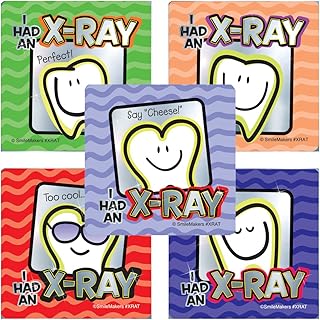 SmileMakers Dental X-ray Stickers - Prizes and Giveaways - 75 per Pack
