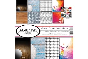 Reminisce Game Day Volleyball Scrapbook Collection Kit, Embark on a Captivating Volleyball Journey
