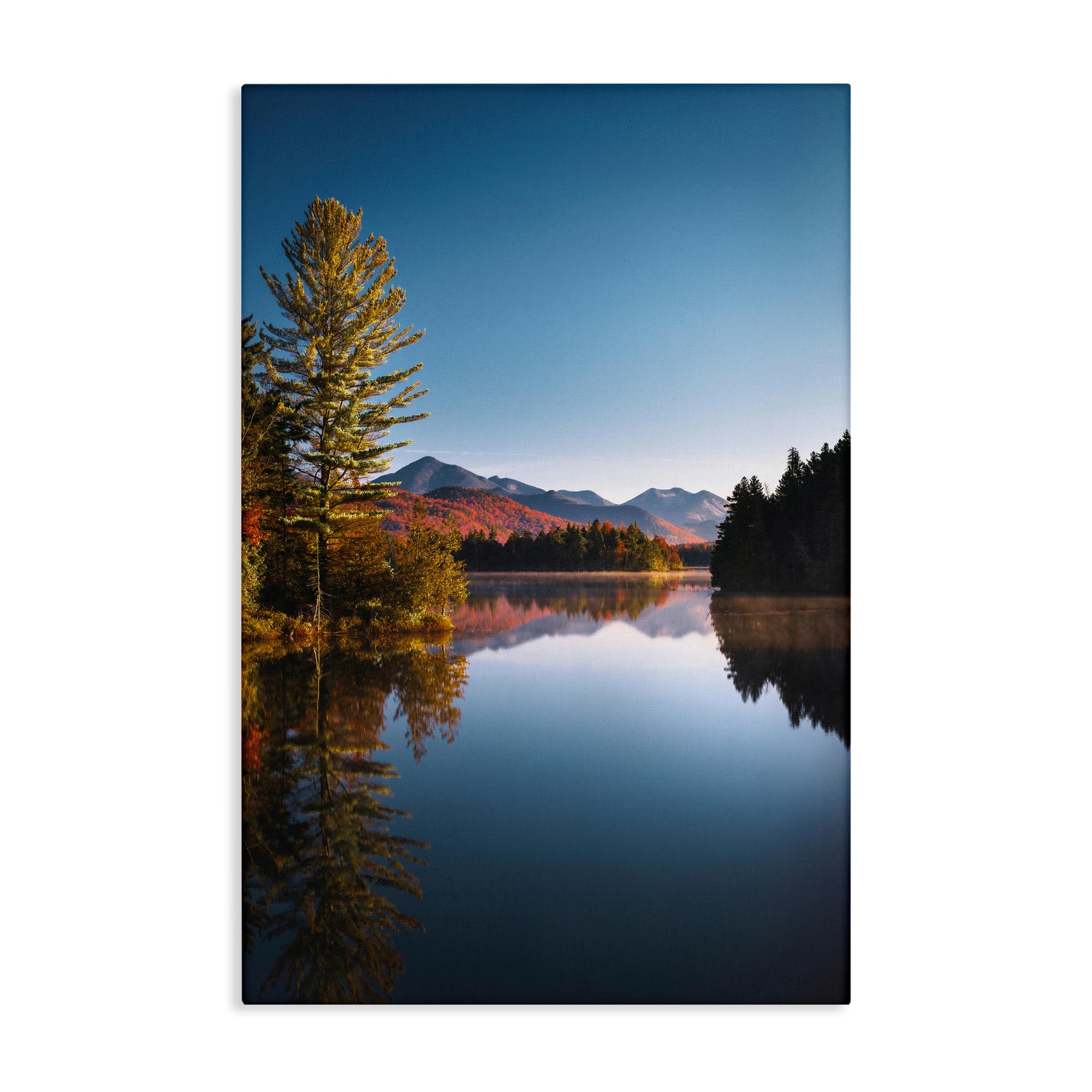 Stupell Industries Unframed Autumn Morning Wilderness Landscape, 16 X 24 Inch Canvas Wall Art