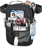 Vista 2 de Riñonera para Enfermera con Soporte para Cinta, SITHON Riñonera de Cinturón con Bolsillo de Equipo Médico de Múltiples Compartimentos Bolsa