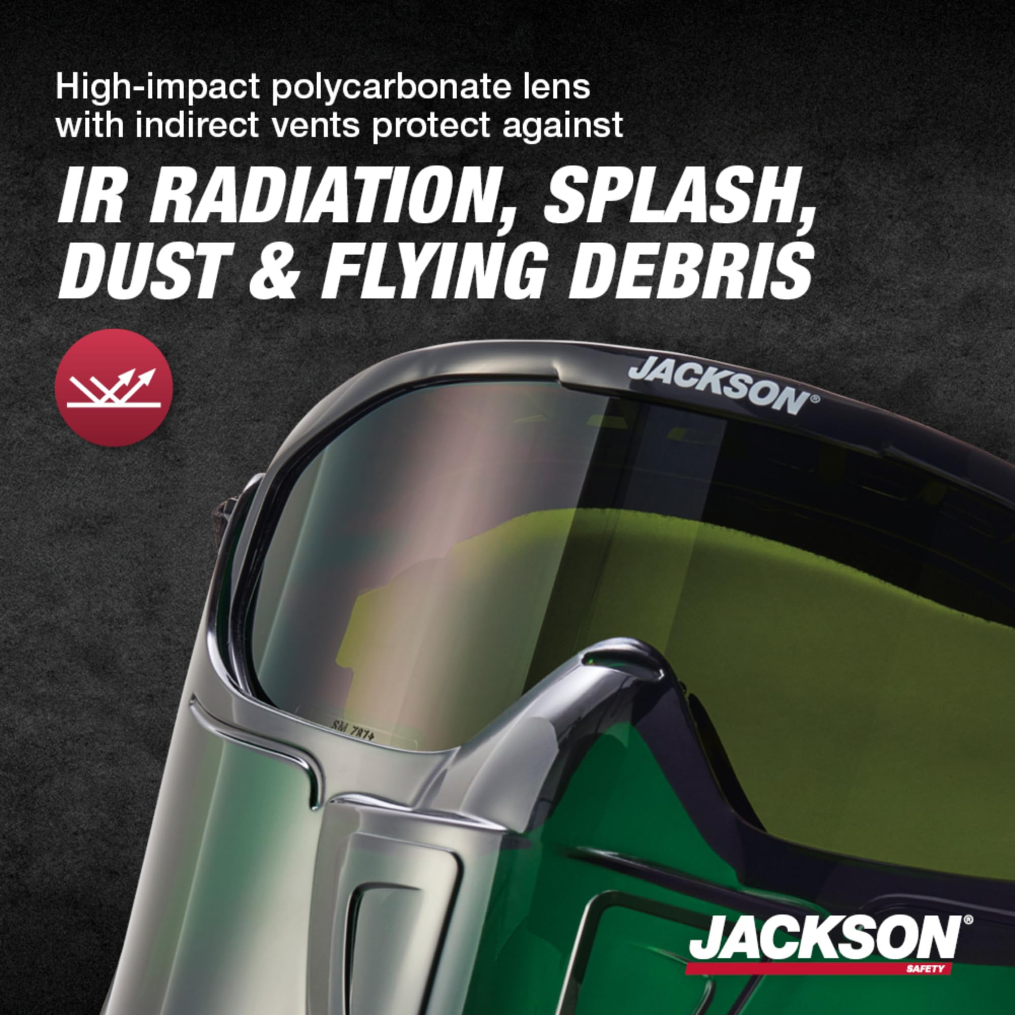 Jackson Safety Goggles with Face Shield - ANSI Z87.1 -3 Jackson Safety Goggles with Face Shield - ANSI Z87.1 -3