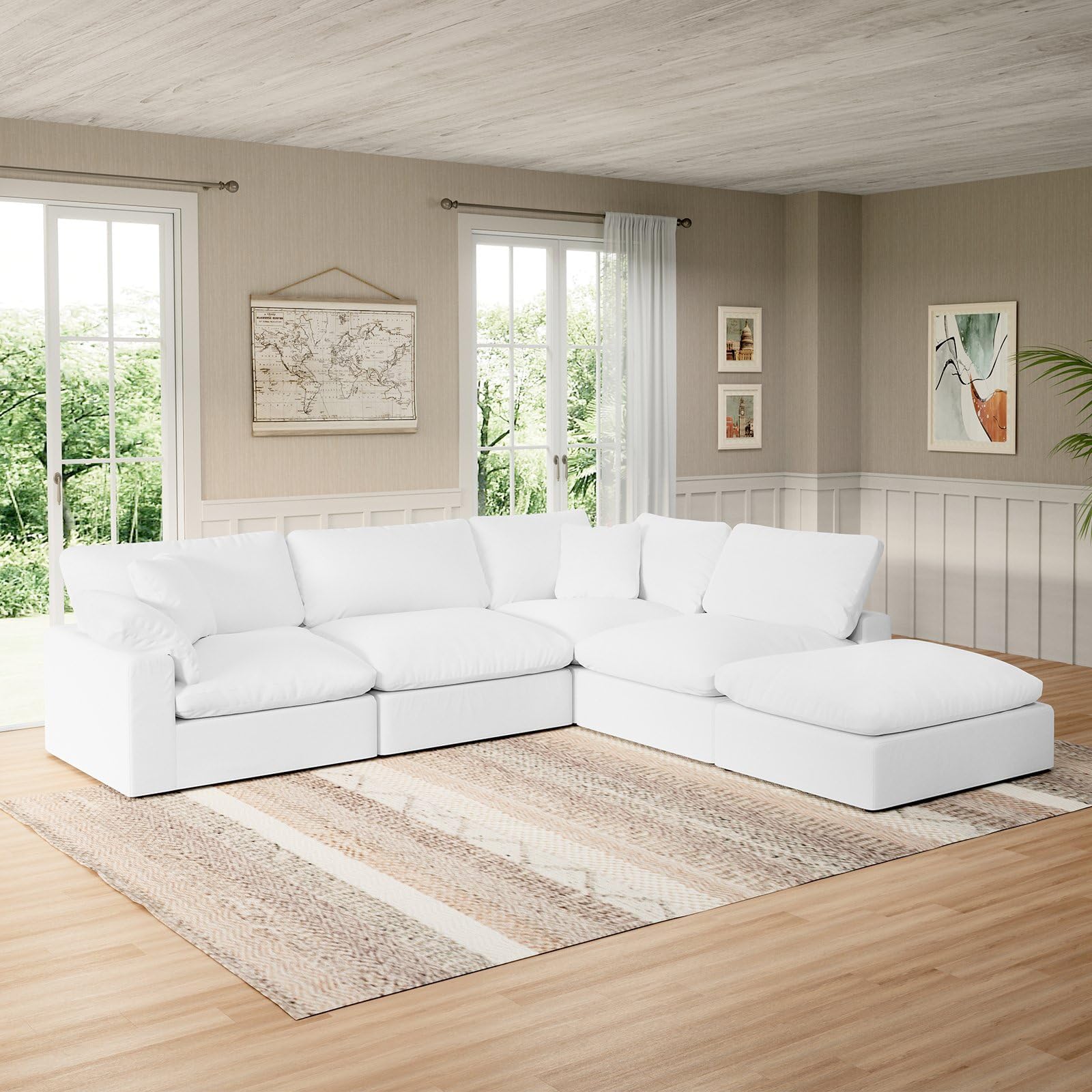 Albany Park Kova Modern Sectional Sofa