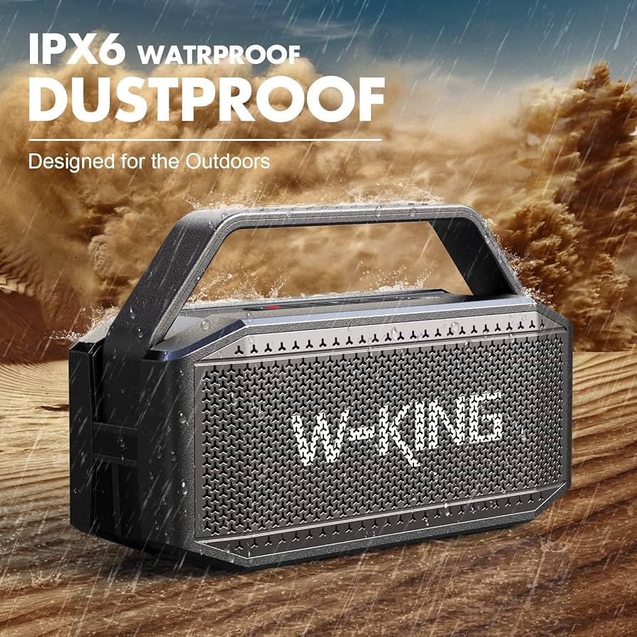 Amazon.com: W-KING Portable Loud Bluetooth Speaker, 100W Max