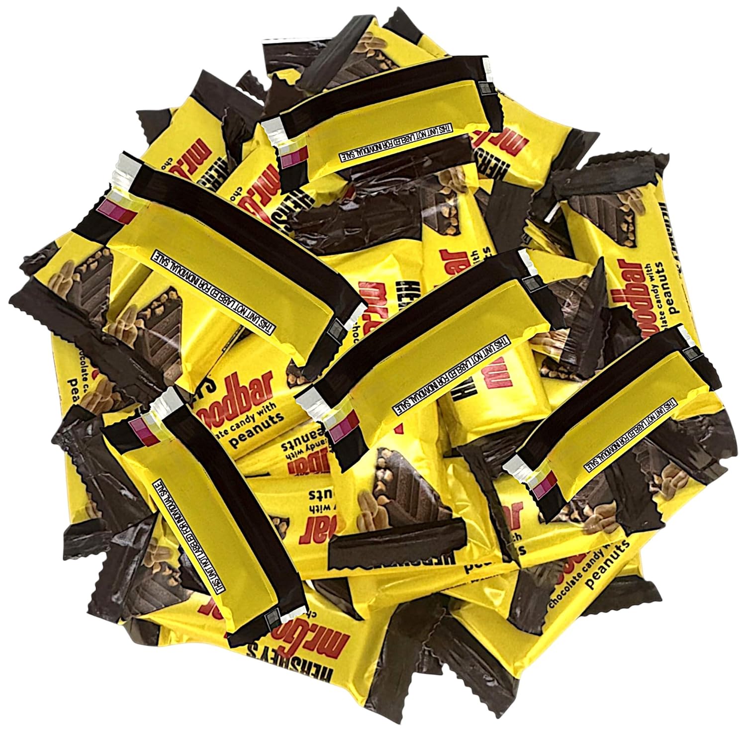 Mr Good Fun Size Milk Chocolate with Peanuts Candy Bars-1.5 lbs Individually Wrapped Snack Size-Perfect for Parties, Snacks, and Gifting(24 oz)