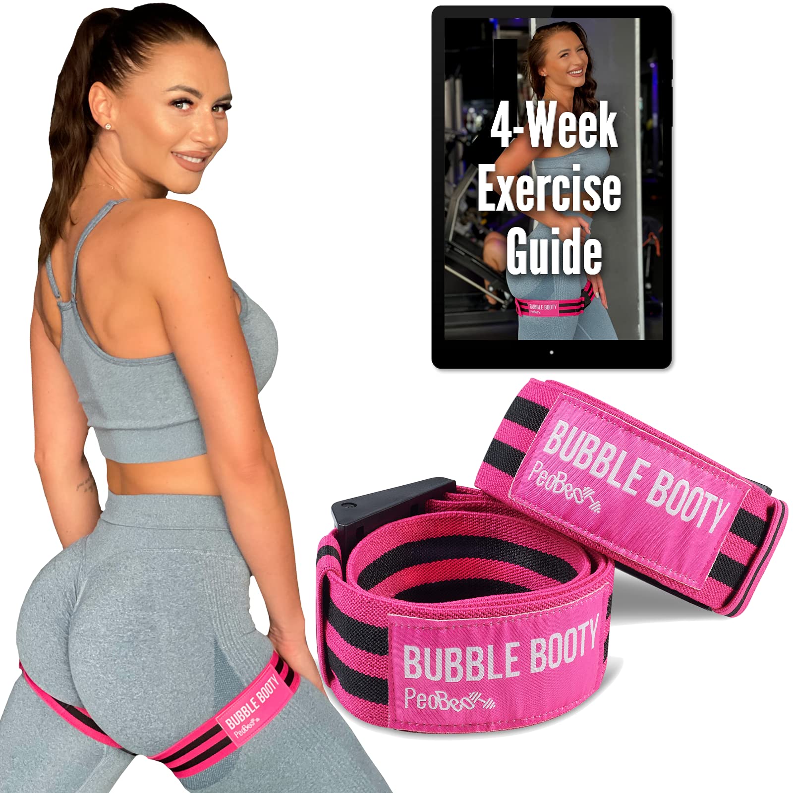 Buy Blood Flow Restriction Bands for Women Glutes with 4Week Booty