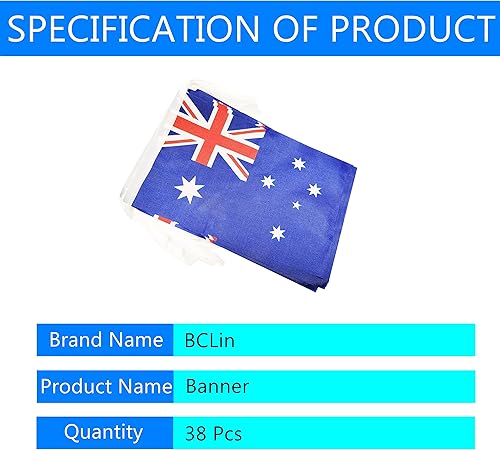 Miniatura 106 de Bandera argentina de 50 pies con cadena de bandera argentina, mini bandera argentina pequeña, para decoración de fiestas, tiendas y bares