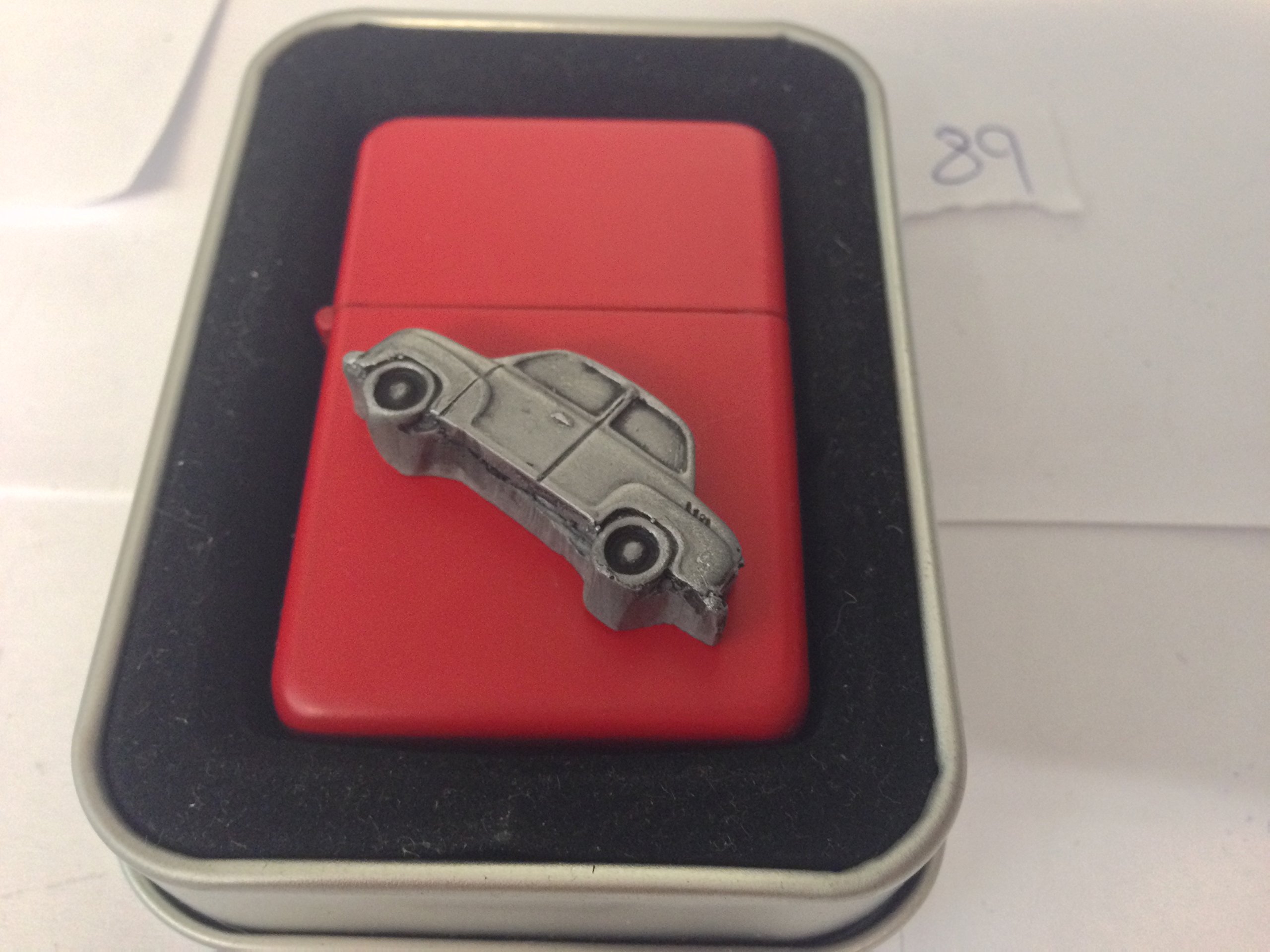 Gogomobile 400T 3D flip top petrol lighter windproof RED refillable ref89