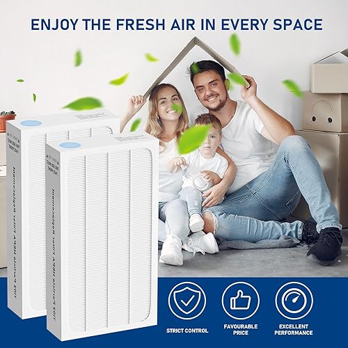 Miniatura 7 de Filtro HEPA tratado Tio2 de repuesto compatible con purificador de aire Electrolux Aerus Lux Guardian, filtro HEPA de alta eficiencia, paquete de 2