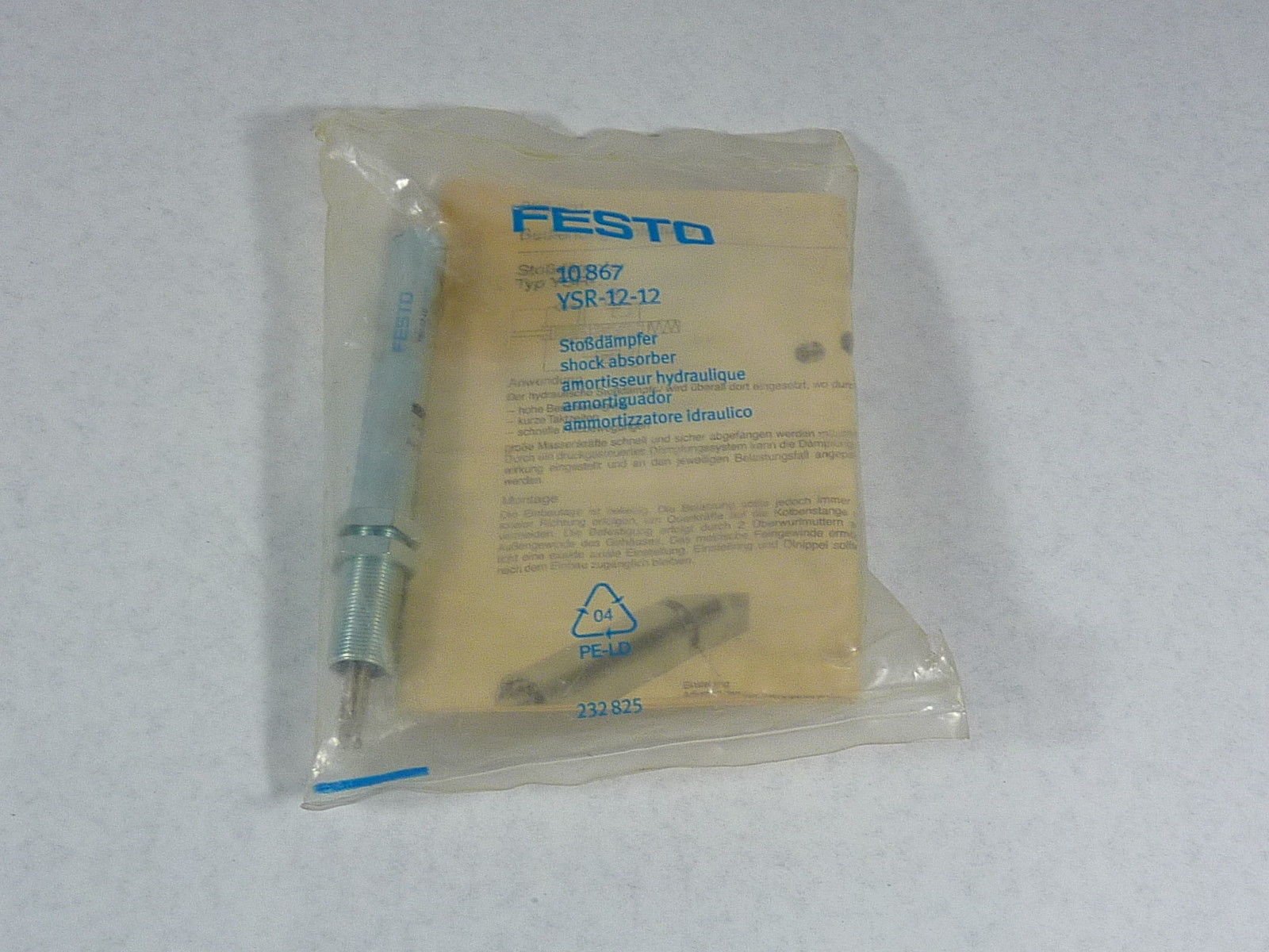 Festo 10867 YSR-12-12 Hydraulic Shock Absorber