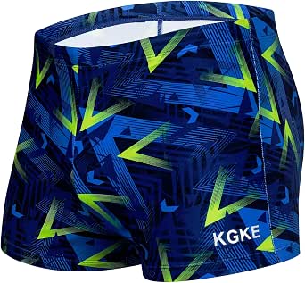 Chlorine Resistant Swimsuits K898 Men's Square Leg Swim Jammers - UPF50+ Competitive Swimming Shorts With Quick Dry Fabric Quick Dry Swimsuits
