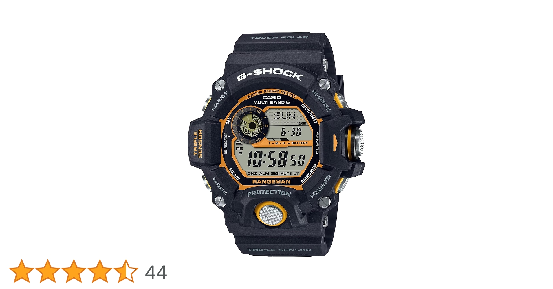 Amazon | G-Shock GW9400Y-1 レンジマン 電波ソーラー イエロー Amazon | G-Shock GW9400Y-1 レンジマン 電波ソーラー イエロー